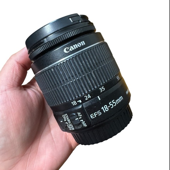 Cannon T5 Rebel DSLR with 55mm Fixed Lens, Accessories, Case, Batteries - Picture 13 of 13